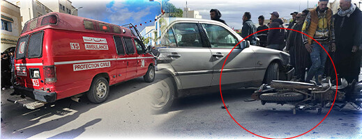 حادث سير ببن الطيب يثير خصاص "الإسعاف".. ومطالب بإعادة سيارة الجماعة للخدمة