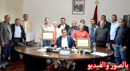 الفتاحي بمعية أعضاء مكتبه يستقبلون أعضاءً عن جمعيات إسبانية وأعضاء عن جمعية دار الكبداني لتفعيل إتفاقية الشراكة على أرض الواقع
