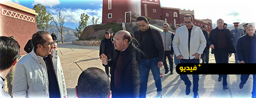 عامل الحسيمة يزور جماعة أربعاء تاوريرت لتفقد عدة مشاريع تنموية