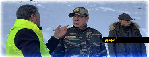 عامل إقليم أزيلال يشرف ميدانيا على عملية إزاحة الثلوج بجماعة أيت امحمد