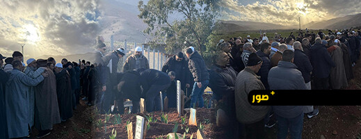 تشييع جنائزي مهيب للراحل محمد الدرازي بتمسمان