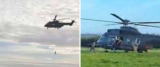 مروحية الدرك تنقذ أسرة حاصرتها سيول وادي ورغة بوزان