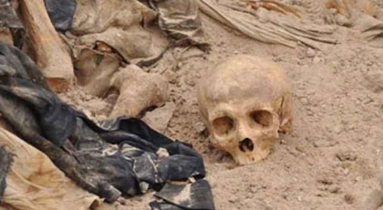 العثور على جماجم و هياكل عظمية بشرية يستنفر السلطات الامنية‎