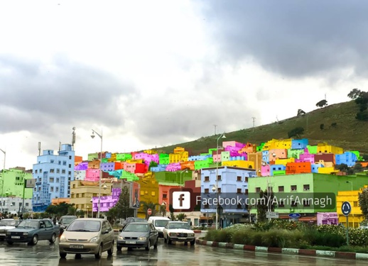 صورة.. فكرة رائعة لتحويل حي بوبلاو إلى لوحة فنية عوض الصورة السيئة التي يظهر بها المدينة