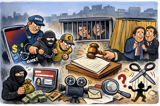 شبكات الابتزاز و"السمسرة" الرقمية تتهاوى بالناظور… عقوبات صارمة وأسماء وازنة في قفص الاتهام شبكات الابتزاز و"السمسرة" الرقمية تتهاوى بالناظور… عقوبات صارمة وأسماء وازنة في قفص الاتهام