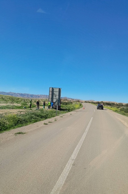 في انتظار القنطرة.. لوحات تنبيه تؤدي الواجب!..هنا البعاج نواحي دار الكبداني