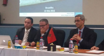 لقاء تواصلي لمسؤولي ميناء طنجة المتوسطي مع الجالية المغربية بالعاصمة البلجيكية بروكسيل لقاء تواصلي لمسؤولي ميناء طنجة المتوسطي مع الجالية المغربية بالعاصمة البلجيكية بروكسيل