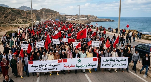 مقال أمريكي يشعل الجدل في إسبانيا.. دعوة لمسيرة مغربية نحو سبتة ومليلية تعيد الملف إلى الواجهة! مقال أمريكي يشعل الجدل في إسبانيا.. دعوة لمسيرة مغربية نحو سبتة ومليلية تعيد الملف إلى الواجهة!