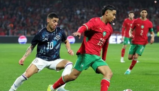 أسود الأطلس ينتصرون على البراغواي بهدفين لواحد أسود الأطلس ينتصرون على البراغواي بهدفين لواحد