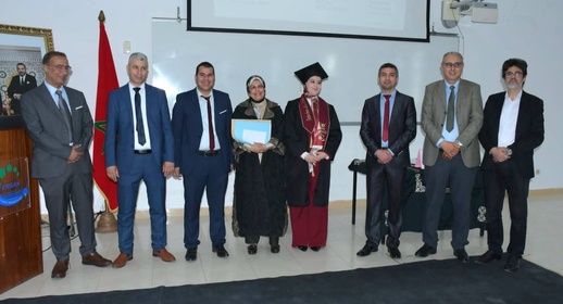 الطالبة الباحثة امينة أبو عبدالله تناقش أطروحة الدكتوراه في تخصص البيئة والماء بالمدرسة الوطنية للعلوم التطبيقية بالحسيمة