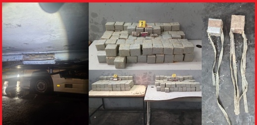 توقيف سائق شاحنة دولية بعد محاولة تهريب 181 كلغ من الشيرا توقيف سائق شاحنة دولية بعد محاولة تهريب 181 كلغ من الشيرا