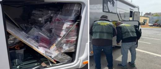 مخبأ سري داخل عربة سكنية لسيدة يقود إلى ضبط 800 كيلوغرام من الحشيش