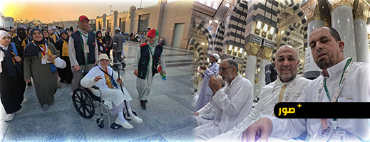 حجاج الناظور يؤدون الصلاة بالروضة الشريفة في أجواء إيمانية مؤثرة