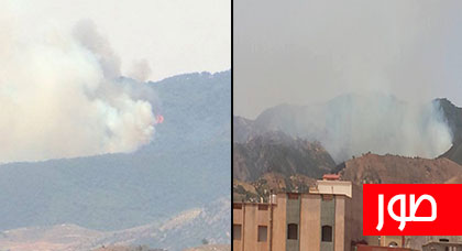  إندلاع حريق مهول بغابة جبل القرن بتمسمان والسلطات تعلن حالة إستنفار‎