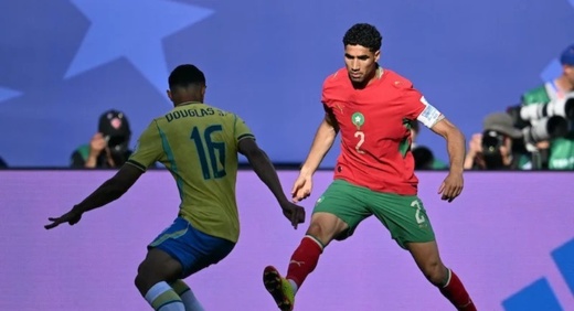 أشرف حكيمي يحقق رقما تاريخيا جديدا في كأس العالم