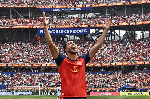اسبانيا تهزم بلجيكا وتعبر إلى نصف نهائي مونديال 2026 بفضل ورقة ميرينو الرابحة اسبانيا تهزم بلجيكا وتعبر إلى نصف نهائي مونديال 2026 بفضل ورقة ميرينو الرابحة