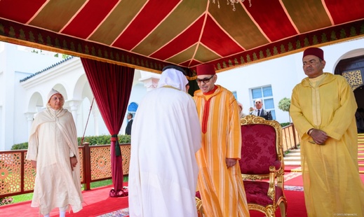 الملك محمد السادس يترأس حفل استقبال رسمي بمناسبة عيد العرش في المضيق الملك محمد السادس يترأس حفل استقبال رسمي بمناسبة عيد العرش في المضيق