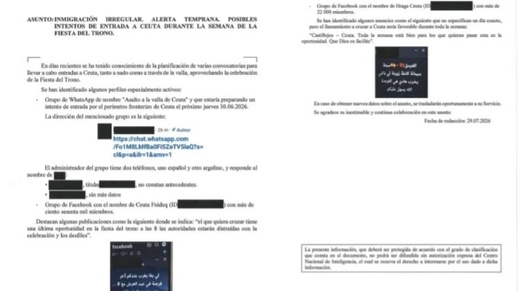 وثائق إسبانية تكشف تفاصيل جديدة عن التحركات التي سبقت أحداث سبتة وثائق إسبانية تكشف تفاصيل جديدة عن التحركات التي سبقت أحداث سبتة