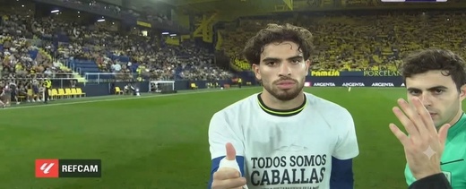الزلزولي يدخل خط أزمة سبتة بشعار تضامني في الدوري الإسباني