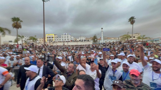 عزيز مكنيف يستعرض قوته الانتخابية في مهرجان خطابي ببن طيب وبحضور فوزي لقجع