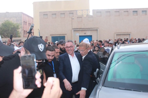 عزيز مكنيف يستعرض قوته الانتخابية في مهرجان خطابي ببن طيب وبحضور فوزي لقجع