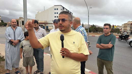 وقفة احتجاجية بجعدار للمطالبة بتأمين النقاط السوداء وحماية مستعملي الطريق