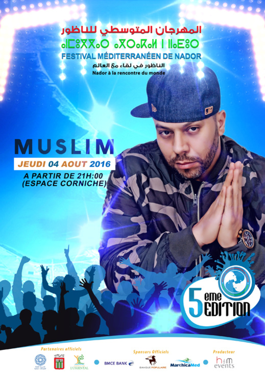 مسلم وقاسمي وبرشلونة وموس ماهر يفتتحون المهرجان المتوسطي بالناظور مسلم وقاسمي وبرشلونة وموس ماهر يفتتحون المهرجان المتوسطي بالناظور