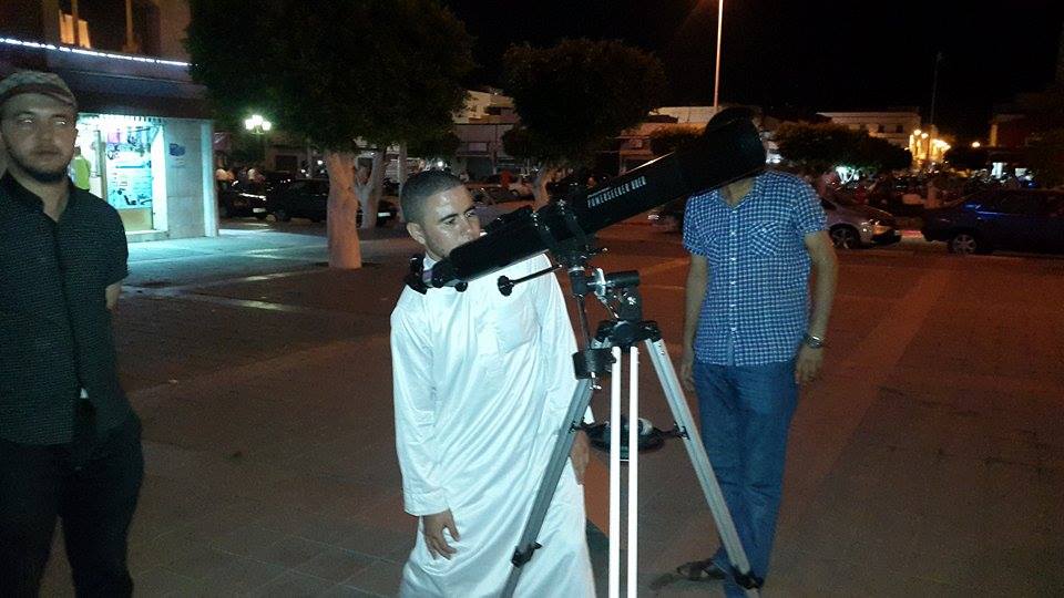 جمعية المبادرة المغربية للعلوم والفكر ترصد من الناظور قمر الهلال المتزايد