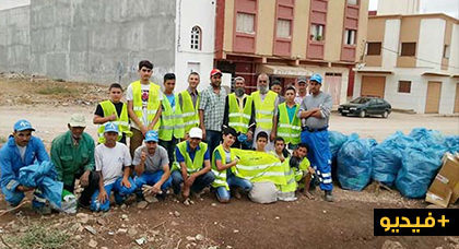 جمعويو "أولاد بوطيب الفوقاني" ينظمون حملة تحسيسية لمحاربة الأكياس البلاستيكية بحيّهم السكني