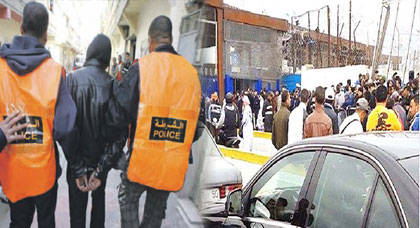 مشرملان خلقا الرعب في نفوس رجال الأمن بعدما هددا بإحراق الجميع بمعبر بني أنصار
