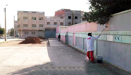 ثانوية النجاح الإعدادية بالعروي تعرف مجموعة من الإصلاحات داخل مرافقها