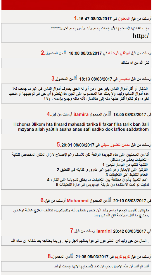 قراء ناظورسيتي: لا خيار أمام ابن علي وسهام إلا إعادة الأموال الى أصحابها أو وضعها في الحساب البنكي لوليد