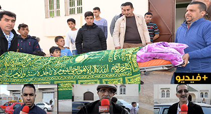 في موكب جنائزي مهيب يشيع جثمان الفنان المحبوب الراحل رشيد الناظوري بحضور جموع غفيرة