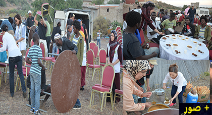 تنظيم افطار جماعي  لفائدة المهاجرين الأفارقة المنحدرين من جنوب الصحراء المتواجدين باقليم الناظور