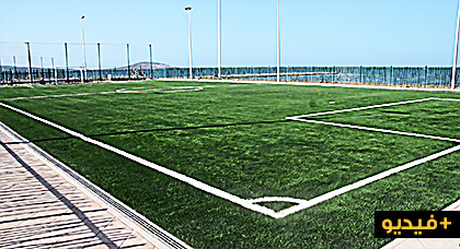 ربورتاج مصور عن مشروع ملاعب القرب الذي شارف على نهايته بكورنيش وسط الناظور