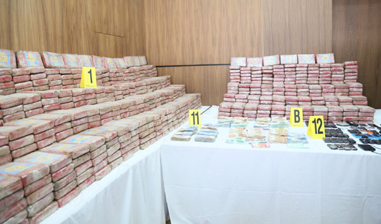 كمية الكوكايين المحجوز بالناظور و مدن أخرى تبلغ قيمتها نحو 26 مليار وعدد المعتقلين وصل إلى 15 شخصا