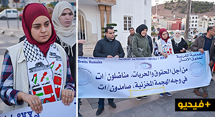 الجمعية المغربية لحقوق الانسان بالناظور تتضامن مع معتقلي الريف و القضية الفلسطينية 