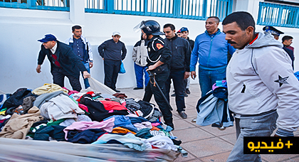 باشا الناظور يقود حملة لتحرير أكبر ساحة في المدينة من "الفراشة" وسط استحسان المواطنين