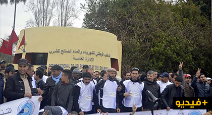 مستخدمو قطاع "الماء والكهرباء" بالناظور يحتجون وسط الرباط رفقة نظرائهم في باقي المدن لهدا السبب