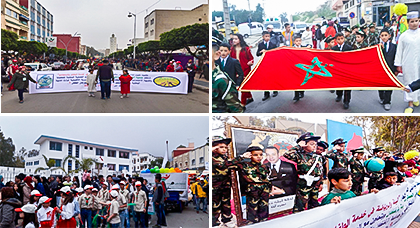 جمعية الحي العمالي للتنمية و البيئة بأزغنغان تفتتح مهرجاناتها الثلاثة بكرنفال استعراضي 