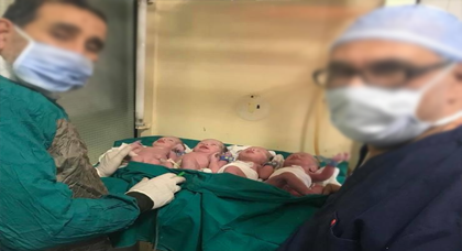 مرت العملية بنجاح.. عشرينية تلد أربعة توائم دفعة واحدة بالجهة الشرقية