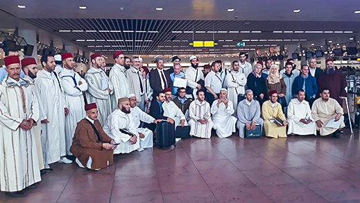 تجمع مسلمي بلجيكا يودع بعثتي وزارة الأوقاف و الشؤون الإسلامية و مؤسسة الحسن الثاني للمغاربة