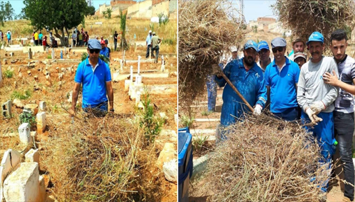 سابقة.. عامل إقليم بركان يشارك شخصيا في تنظيف مقبرة المدينة سابقة.. عامل إقليم بركان يشارك شخصيا في تنظيف مقبرة المدينة