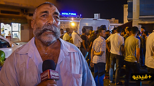 شاهدوا.. مواطن غاضب يفجر تصريحا ناريا بعد احتجاجه ضد سائقي الطاكسيات وسط الناظور