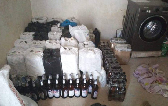 بالصور.. الدرك الملكي بسلوان يحجز 1400 قنينة ويسكي 