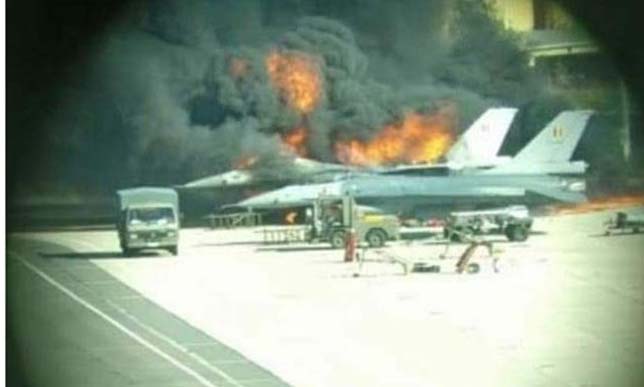 جرحى في حادث انفجار طائرة "إف 16" ببلجيكا