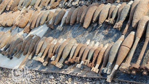 عمال يعثرون على ما مجموعه 30 قنبلة قديمة لم تنفجر تعود لفترة الإستعمار الإسباني