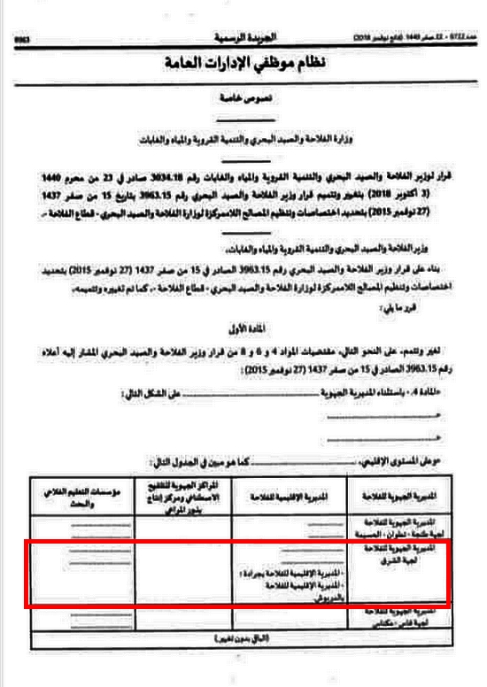 بعد معاناة فلاحي الإقليم لسنوات.. أخنوش يوقع على قرار إحداث مديرية الفلاحة بالدريوش بعد معاناة فلاحي الإقليم لسنوات.. أخنوش يوقع على قرار إحداث مديرية الفلاحة بالدريوش