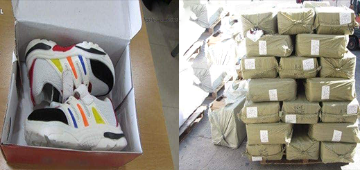شرطة مليلية تحبط محاولة لإغراق الناظور بآلاف الأحذية المزيفة 