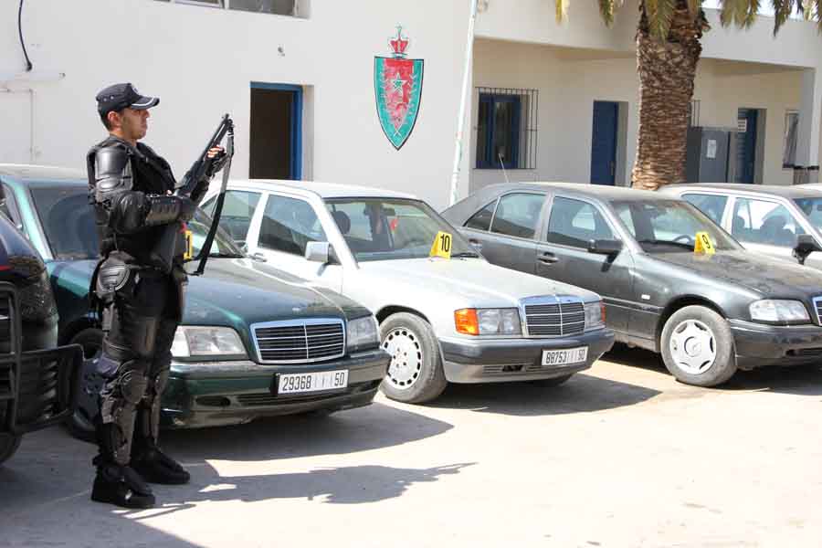 أمن الناظور يعرض محجوزات عصابة إجرامية تنشط في ترويج المخدرات والمؤثرات العقلية 